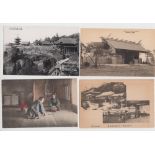 Postcards, Japan, attractive lot showing a range of views inc. Temples and shrines, art, statues,