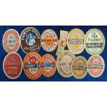 Beer labels, a mixed selection of 11 v.o's and 1 stopper inc. George Shaw & Co Ltd, Leigh, Extra