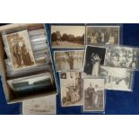 Postcards, miscellaneous selection inc. social history, pageants, wedding groups, religion (