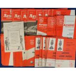 Football programmes, Arsenal homes collection, approx. 80 issues, 1949/50 to 1967/68, inc. 1949/
