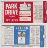 Football, two Tobacco fixture cards, two mechanical cards, one issued by Pattreiouex (Senior