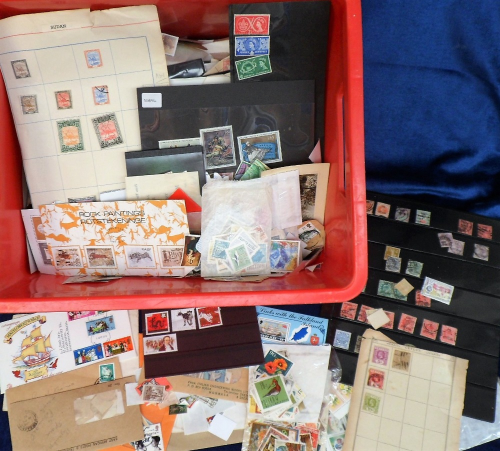 Stamps, a very large quantity of GB and worldwide stamps, on stockcards, album pages, glassines etc,