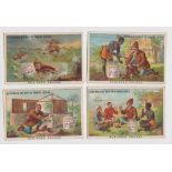 Trade cards, Liebig, Robinson Crusoe 1, ref S147 (set, 6 cards) (gd)