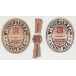 Beer labels, Wm Younger & Co's, Edinburgh, 2 different Light Ale for Sumner Permain & Co Ltd