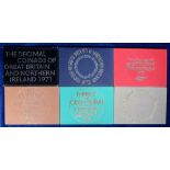 Coins, GB, Royal Mint proof sets, 30 in total in duplication, 1971 (5), 1972 (5), 1973 (5), 1974 (