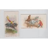 Cigarette cards, USA, Lorillard, Circus Scenes, 'X' size, 2 type cards, Ref N268 picture nos 3 &