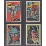 Trade Cards, A&BC Gum, Batman (pink back, no panel) (set 55 cards) (mostly gd/vg)