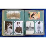 Postcards, another family album of Vintage postcards, mainly printed but inc. some nice RP's with