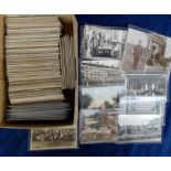 Postcards, a box of 650+ cards of Yorkshire, RP's inc. Leeds Illuminated Tram 1911, Flood Damage