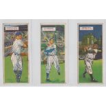 Trade cards, USA, Topps, Baseball Double Header Cards, 6 different issued in fold-out pairs, 33/