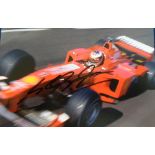 Motor Racing Autograph, Michael Schumacher, F1, a coloured 6" x 4" postcard, showing close up of