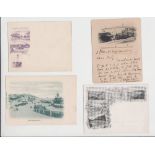 Postcards, piers, selection of 7 early pier related court cards, inc. Weston-Super-Mare (2),