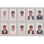 Cigarette cards, Wills, Cricketers 1908, (all WILL's), (set, 50 cards plus 3 variations) (mostly