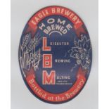 Beer label, Leicester Brewery & Malting Co Ltd, Home Brewed Ale, small v.o, 70mm high (gd) (1)