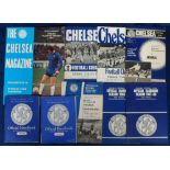 Football, Chelsea FC, Official Club Handbooks, 1956/7, 1962/3, 1967/8 & 1968/9 plus The Chelsea