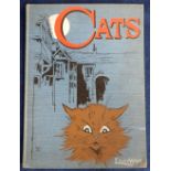 Book, 'Cats' illustrated by Louis Wain and versed by 'Grimalkin' pub by Sands & Co c.1901, 48 pages,