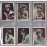 Cigarette cards, 2 sets, Lambert & Butler, Overseas issue, Types of Modern Beauty (50 cards) &