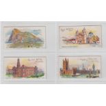 Cigarette cards, Smith's, A Tour Round the World (p/c back) 4 type cards, nos 25, 26 29 & 30 (gd/