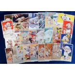 Postcards, Bonzo, a selection of approx. 30 cards illustrated by Studdy, themes include playing