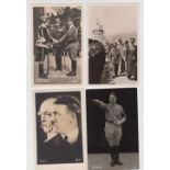 Postcards, Adolf Hitler, RP selection inc. Olympics 1936, with Macksen and von Blomberg,