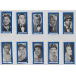 Cigarette cards, Carreras, Radio & Television Favourites (unissued) (set, 50 cards) (ex)