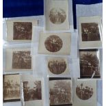 Photographs, selection of Edwardian cycling photographs, 5 larger photographs (approx. 180 x