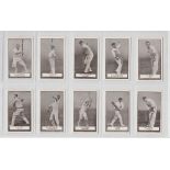 Cigarette cards, Gallaher, Famous Cricketers (set, 100 cards) (mostly vg)