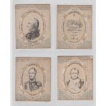 Trade cards, Anon, French Royalty, Heads of State & Arms, 987-1848, 'L' size cards, numbered 1-38 (