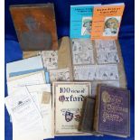 Ephemera, mixed selection of albums, insurance certificates, theatre programmes etc mainly from