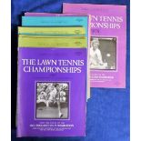 Tennis programmes, Wimbledon, a collection of 18 different programmes, 1963-67, 1970 (3 inc. Final),