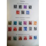 Stamps, Switzerland, a collection of Swiss stamps, 1880s onwards, part sets and sets all hinge