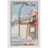 Tobacco advertising postcard, Drapkin/Millhoff, comic postcard advertising 'Jack Jones Cigars' by
