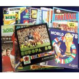 Trade Sticker Albums, a collection of 25 unused albums from various series, including 8 Football-