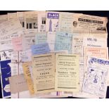Football programmes etc, mixed selection of items (40+) inc. several Slough Town programmes inc.