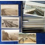 Postcards, Piers, Hampshire, Isle of Wight, a collection of approx 250 cards, all showing images