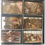Postcards, a mixed subject selection of approx 150 cards inc. 26 Hop Picking, (25 coloured,
