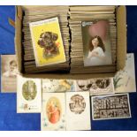 Postcards, a collection of approx 850 Greetings cards also a few Comic (Brian White) pull-out's,