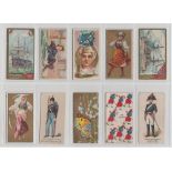 Cigarette cards, USA, Kinney, a collection of 30 type cards, Surf Beauties (1), Naval Vessels of the