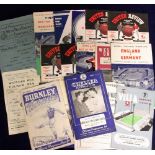 Football Programmes, selection of 20 1940s/60s inc. West Ham v QPR 10th March 1945, Watford Res v