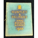 Advertising, Huntley and Palmers colour illustrated catalogue for Christmas 1935, 24 pages of superb