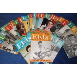 Music Memorabilia, Elvis Presley Monthly magazine, 27 issues, nos 5, 76, 78, 81, 85, 86, 88, 94-