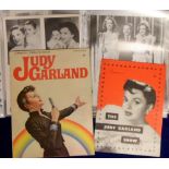 Entertainment, small selection of items relating to Female stars inc. Liza Minelli brochure &
