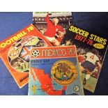 Football Sticker Albums, 4 part complete sticker albums Panini Mexico 70 containing approx 80