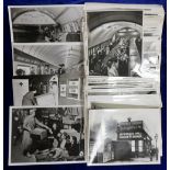 Railway photographs, a collection of approx 120 photos, mostly b/w, mainly 21cm x 16cm, 1960's/80's,