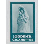 Cigarette card, Ogden's, Actresses, Tabs type, 'Maille', front in green, unrecorded? (vg) (1)