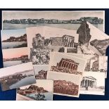 Postcards, Greece and Corfu, a collection of approx 35 printed cards inc. Corfu Fishermen, Panoramic