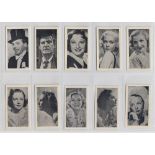 Cigarette Cards, Hill's, 3 sets, Famous Film Stars (English text) (40 cards), Scenes From Films (