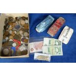 Stamps and Coins, a large quantity of GB and foreign coins, various ages mostly 1850s onwards.