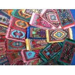 Tobacco silks, Turmac, a collection of 45+ Persian carpet designs, all small size, (mostly gd/vg)