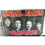 Music Poster, Small Faces LP promo poster for Playmates 1977 with good images of Marriott, Jones,